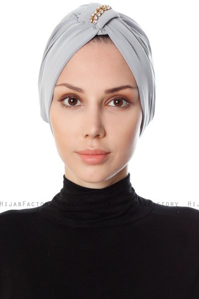 Bahar - Lysegrå Turban