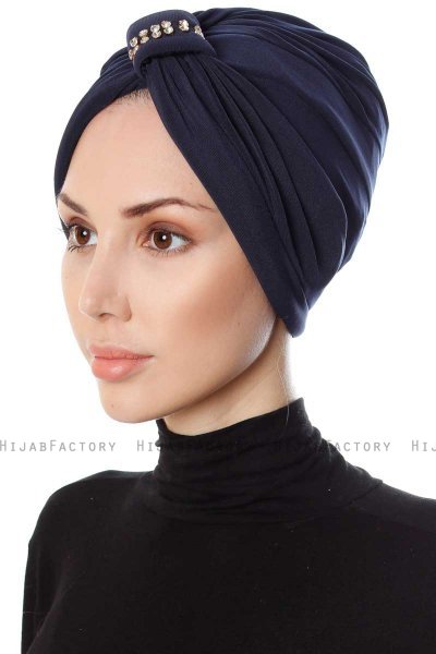 Bahar - Marine Blå Turban