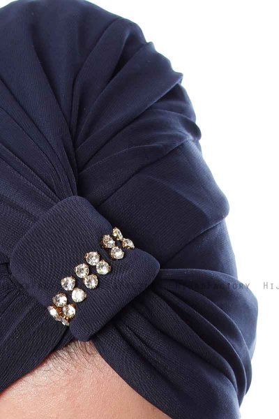 Bahar - Marine Blå Turban