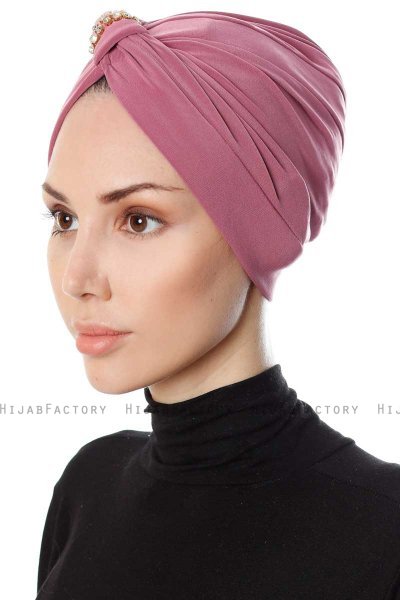 Bahar - Mørkrosa Turban