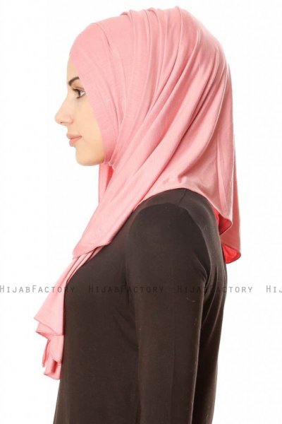 Betul - Mørkrosa 1X Jersey Hijab - Ecardin