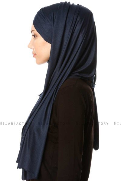 Cansu - Marine Blå 3X Jersey Hijab