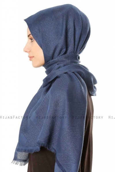 Caria - Marine Blå Hijab - Madame Polo