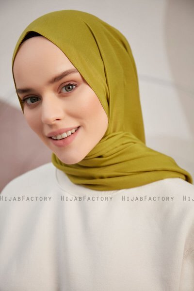 Silky Plain - Olivenegrøn Hijab