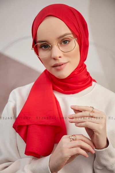 Silky Plain - Rød Hijab
