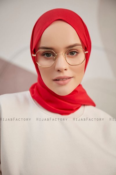Silky Plain - Rød Hijab