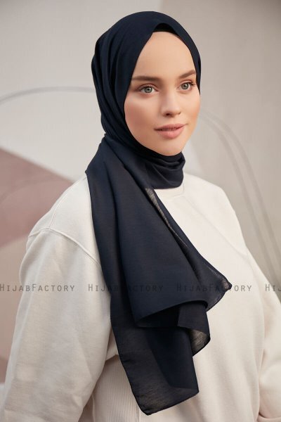 Silky Plain - Marine Blå Hijab
