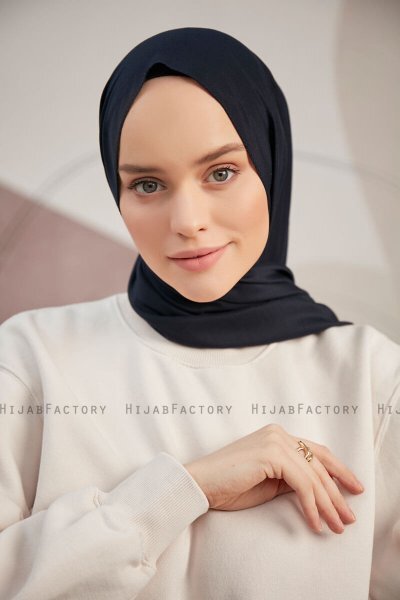 Silky Plain - Marine Blå Hijab