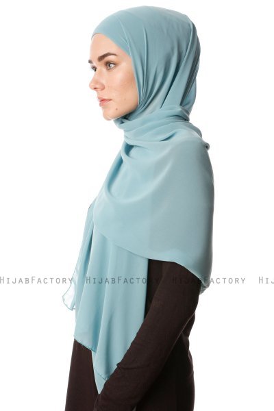 Derya - Mint Praktisk Chiffon Hijab