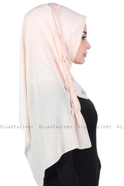 Disa - Beige Praktisk Chiffon Hijab