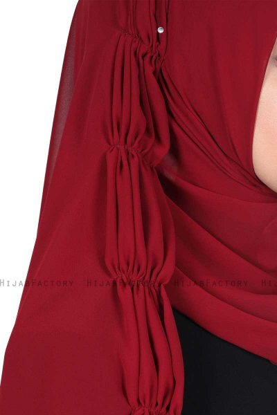 Disa - Bordeaux Praktisk Chiffon Hijab