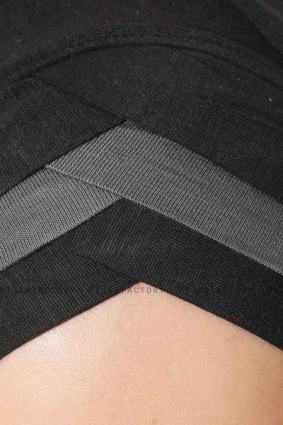 Duru - Svart & Mørkegrå Jersey Hijab