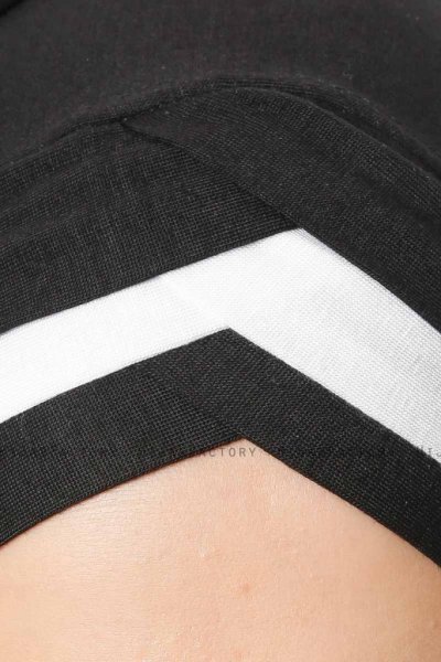 Duru - Svart & Hvid Jersey Hijab