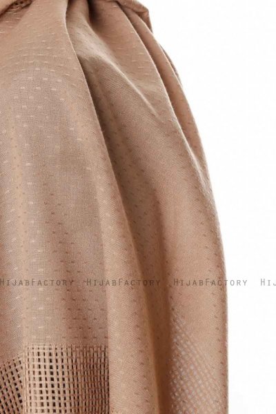 Ebru - Beige Bomuld Hijab