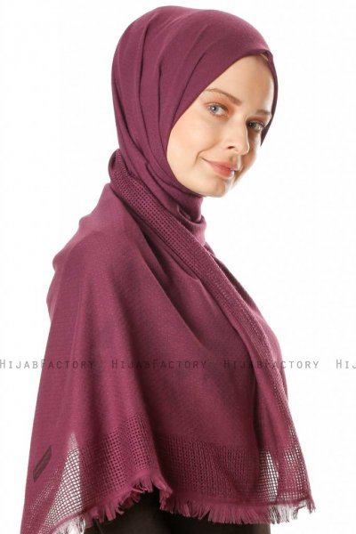 Ebru - Lilla Bomuld Hijab