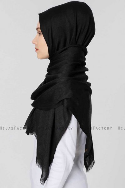 Ece Svart Pashmina Sjal Halsduk Hijab 400001d