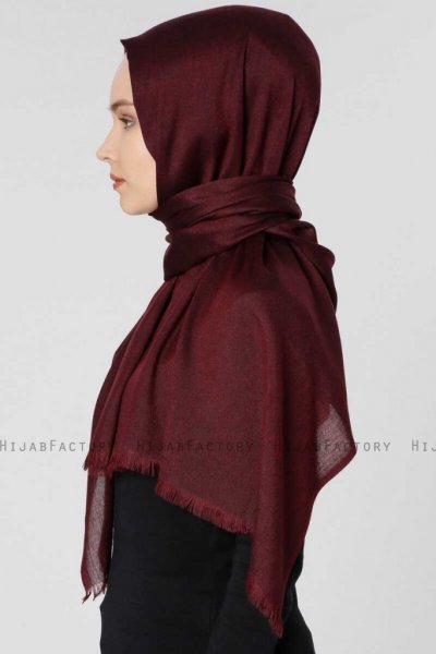 Ece Vinröd Pashmina Hijab Sjal Halsduk 400007d
