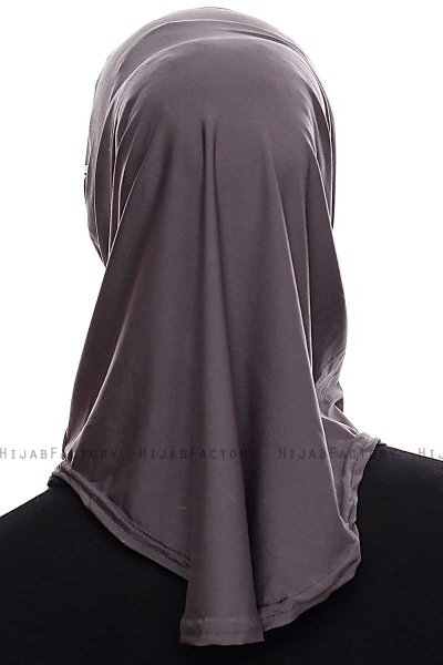 Elif - Anthracite Sport Hijab - Ecardin