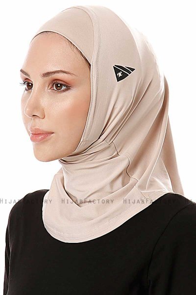 Elif - Lys Taupe Sport Hijab - Ecardin