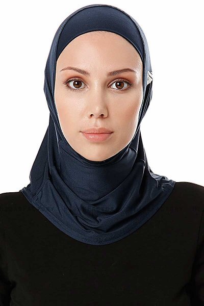 Elif - Marine Blå Sport Hijab - Ecardin