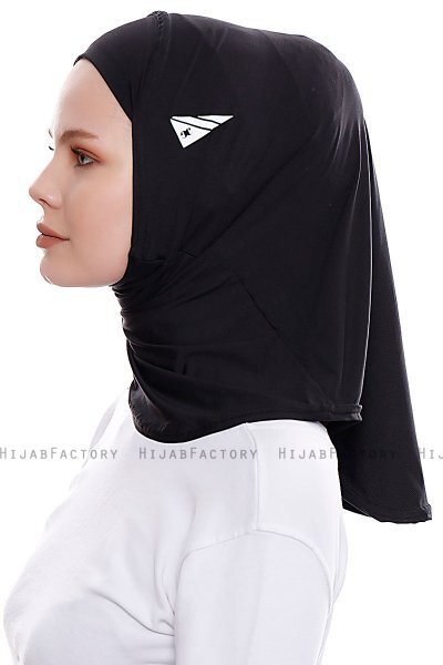 Elif - Sort Sport Hijab - Ecardin