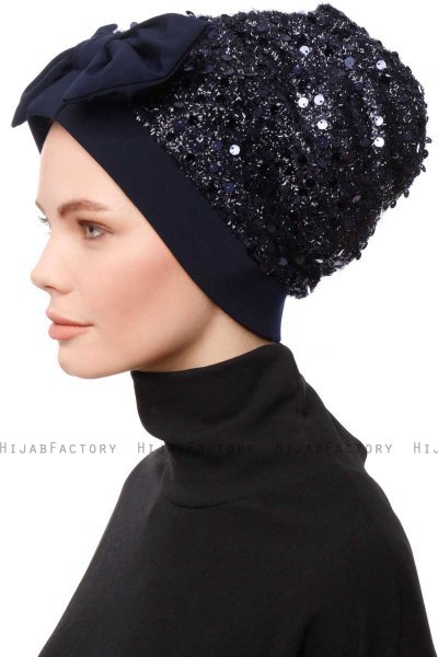 Enfleda - Marine Blå Turban