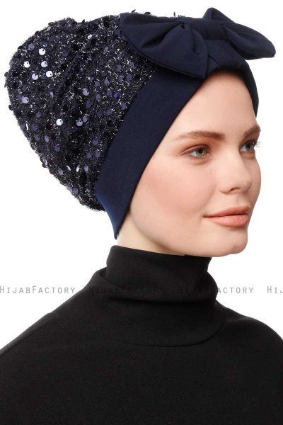 Enfleda - Marine Blå Turban