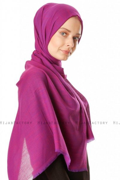 Esana - Lilla Blå Hijab - Madame Polo