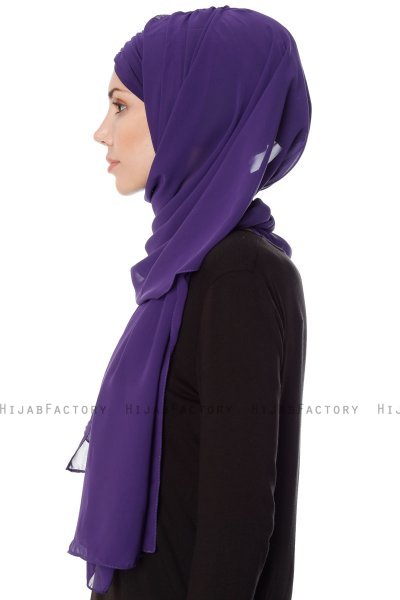 Evren - Lilla Chiffon Hijab