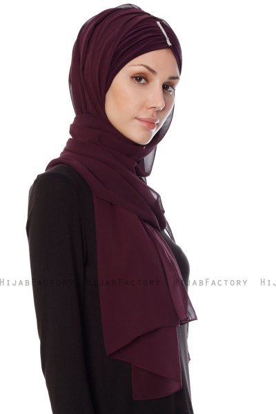 Evren - Blomme Chiffon Hijab