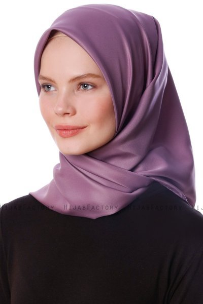 Eylul - Lilla Kvadrat Rayon Hijab