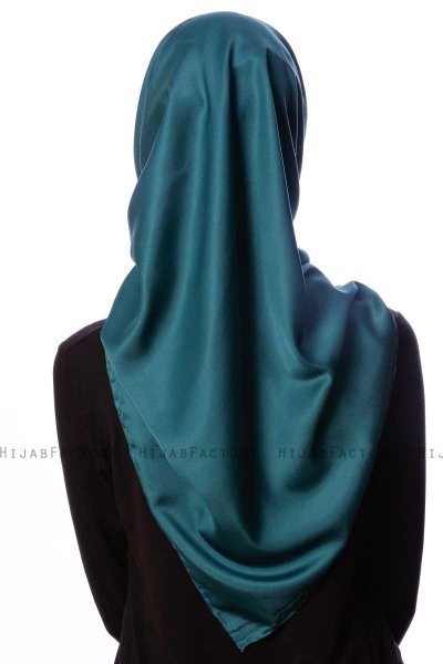 Eylul - Mørkegrøn Kvadrat Rayon Hijab