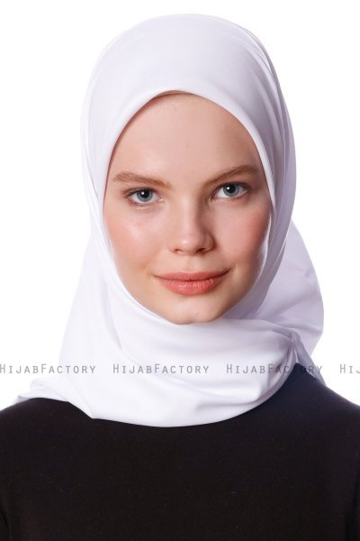 Eylul - Hvid Kvadrat Rayon Hijab