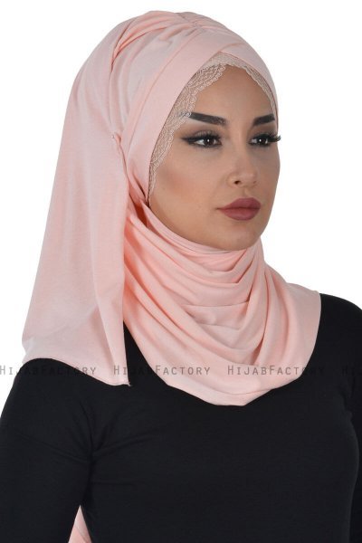 Filippa - Gammelrosa Praktisk Bumuld Hijab - Ayse Turban