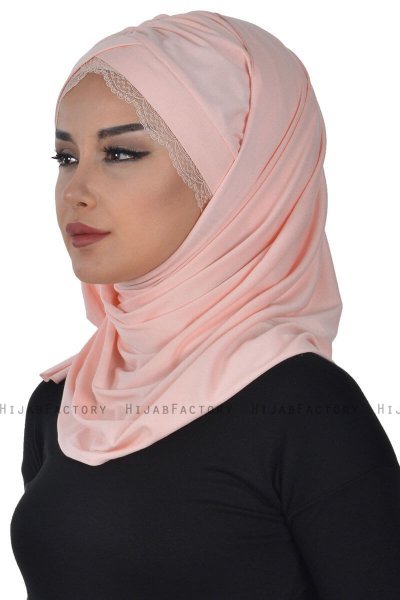 Filippa - Gammelrosa Praktisk Bumuld Hijab - Ayse Turban