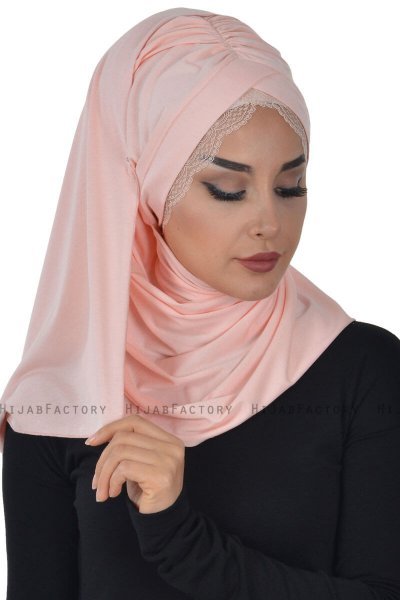 Filippa - Gammelrosa Praktisk Bumuld Hijab - Ayse Turban