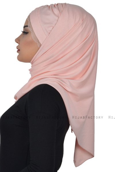 Filippa - Gammelrosa Praktisk Bumuld Hijab - Ayse Turban