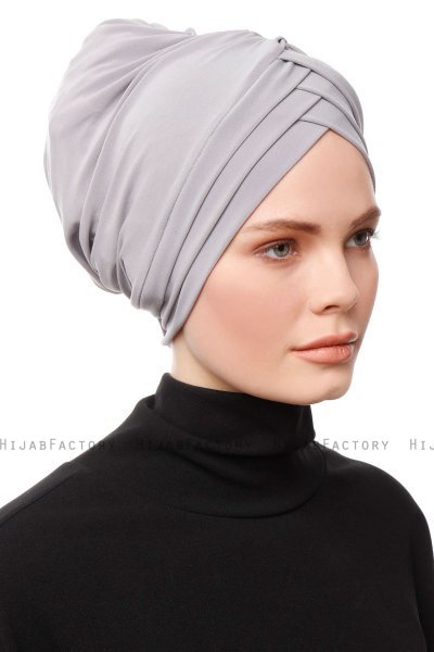 Gamze - Lysegrå Turban