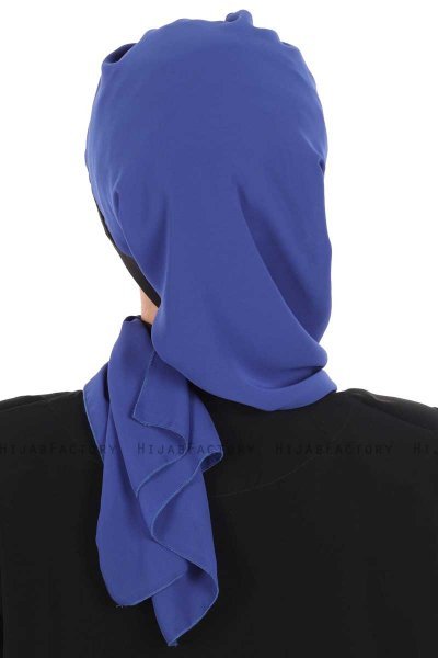 Gill - Blå & Sort Praktisk Hijab