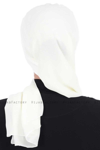 Gill - Creme & Creme Praktisk Hijab