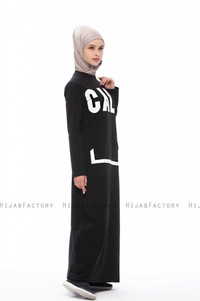 Gizem Svart Modest Klänning Bwest 280484c