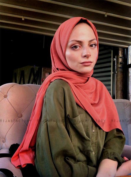 Hanadi - Terracotta Bomuld Hijab - Mirach