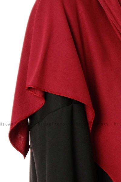 Hande - Bordeaux Bomuld Hijab - Gülsoy