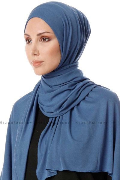 Hande - Indigo Bomuld Hijab - Gülsoy
