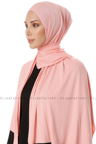 Hande - Lakserosa Bomuld Hijab - Gülsoy