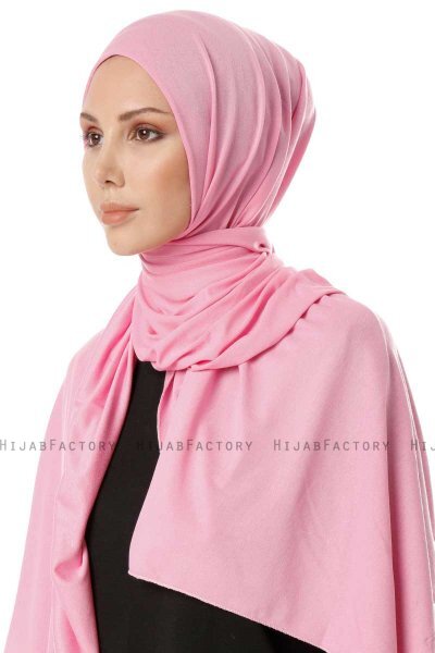 Hande - Pink Bomuld Hijab - Gülsoy