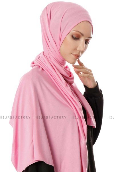 Hande - Pink Bomuld Hijab - Gülsoy