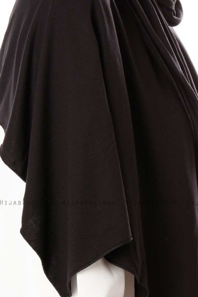 Hande - Sort Bomuld Hijab - Gülsoy