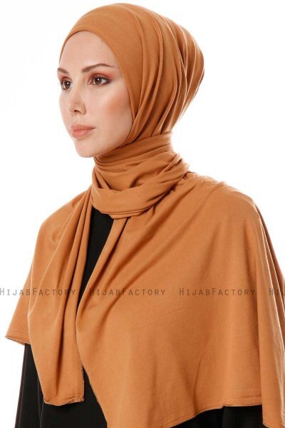 Hande - Murstensrød Bomuld Hijab - Gülsoy