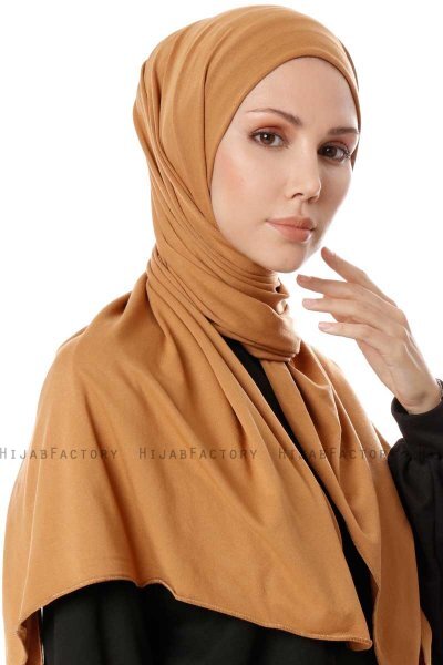 Hande - Murstensrød Bomuld Hijab - Gülsoy